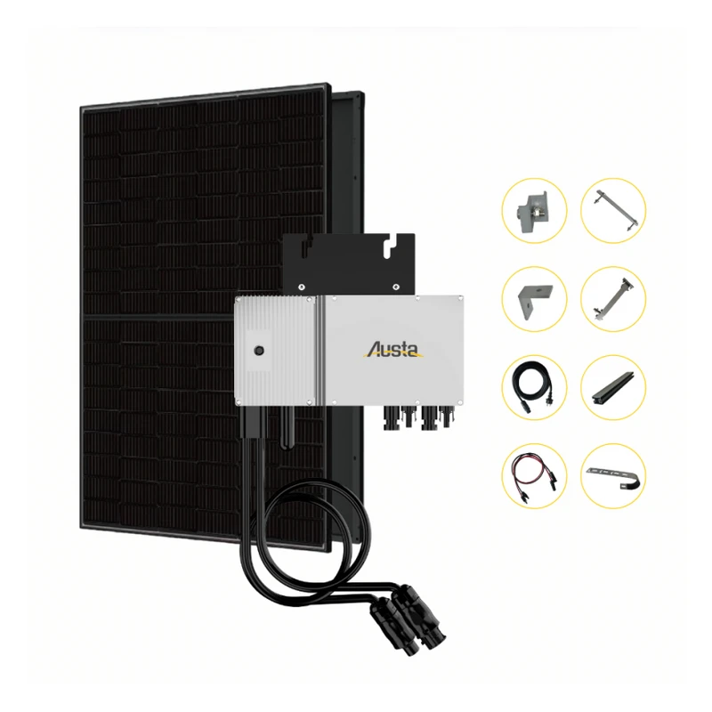 Kit Solar Balcony 600W (Microinversor + 2 Paneles + Estructuras + Accesorios)