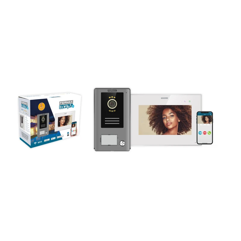Kit Videoportero FERMAX Automático 1 Timbre WAY-FI PLUS 7" 1571
